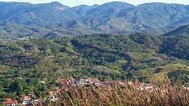 Vista parcial de Palmácia a partir do Morro do Cruzeiro.