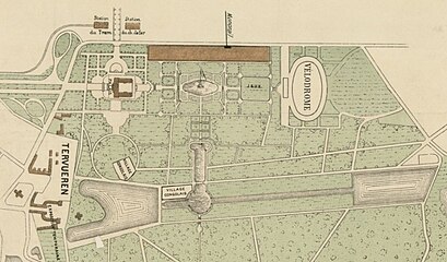 Plan de l'exposition coloniale à Tervueren.