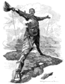 Image 20The Rhodes Colossus—Cecil Rhodes spanning "Cape to Cairo" (from History of South Africa)