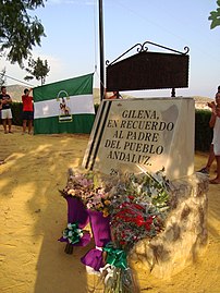 Monumento a Blas Infante en Gilena (provincia de Sevilla)