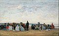 Eugène Boudin, La Plage près de Trouville (vers 1865)