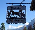 Schild am Hotel Gemmi, Kandersteg