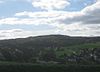 Blick von Nordwesten bei Niedermeilingen über Obermeilingen zum Grauen Kopf