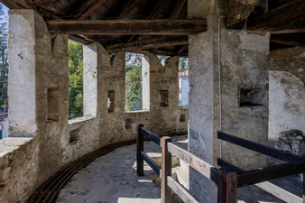 Interno della torre del castello Visconteo