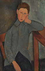 Amadeo Modigliani, Garçon à la veste bleue, 1919