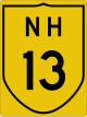 National Highway 13 shield}}