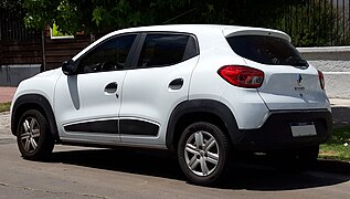 Vista posterior del Renault Kwid en Uruguay