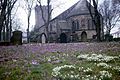 A simple apse set into the east end of St Chad's parish church, at Poulton-le-Fylde, Lancashire.