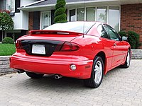 2001 Pontiac Sunfire GT coupe rear