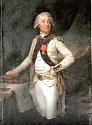 Jean-Baptiste Symon de Solémy, premier major général de l'infanterie à l'armée de Condé, en uniforme du régiment d'Auvergne (règlement de 1779)