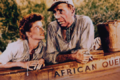 Humphrey Bogart e Katharine Hepburn em "The African Queen" (1951).