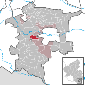 Poziția Leinsweiler pe harta districtului Südliche Weinstraße