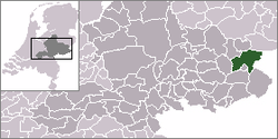 Locatie van de voormalige gemeente Eibergen
