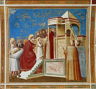 Mchoro wa Giotto, Scrovegni Chapel, 1305 hivi.