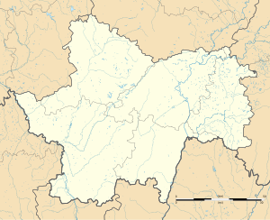 格吕里在索恩-卢瓦尔省的位置