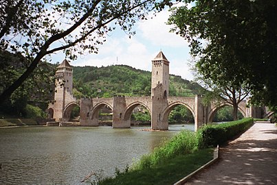 Occitània : Caors, en Guiana (Carcin) e lo sieu pont medieval