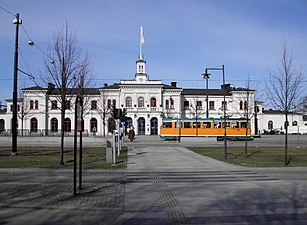 Norrköpings centralstation är en av de större stationerna på banan.