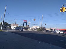 At Hart Place, just south of the Coney Island Creek bridge