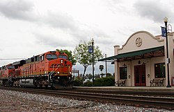 Amtrak station in Corcoran (2010)