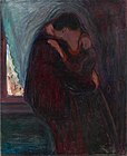 The Kiss. 1897. 99 × 81 cm. Munch Museum, Oslo