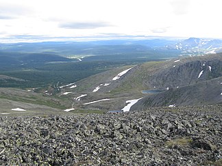 Landschaft im nördlichen Teil des Uralgebirges (Autonomer Kreis der Chanten und Mansen)