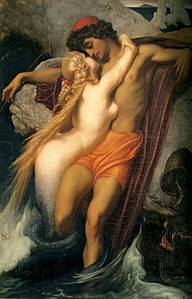 El pescador y la sirena, c. 1856–1858, colección privada.