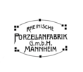 Bodenmarke der Rheinischen Porzellanfabrik Mannheim