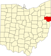 Läge i delstaten Ohio.