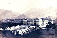 Paço de São Cristóvão, atual Museu Nacional, na Quinta da Boa Vista. Foi residência da família de D. João VI e da Família Imperial Brasileira. Em 1862.