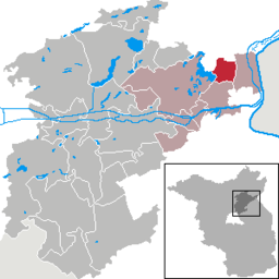 Läget för kommunen Parsteinsee i Landkreis Barnim