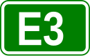 Zeichen der Europastraße 3