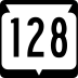 State Trunk Highway 128 marker