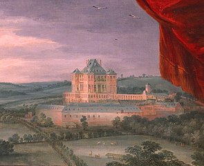 The Château of Mariemont in detail from the painting by Jan Brueghel the Elder