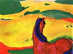 Franz Marc, Häst i landskap (1910).