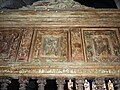 Panneau en bois sculpté de l'extérieur du chancel