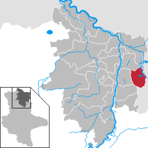 Poziția Schollene pe harta districtului Stendal