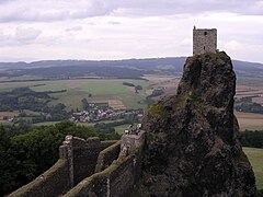 Trosky Castle ("Panna" Tower), Czech Republic.