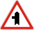 Minor road on left