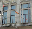 Vlag van Antwerpen op het Koningin Astidplein (Antwerpen-Stad)