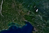 Friuli-Venezia Giulia dal satellite