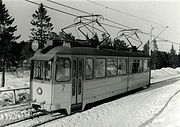 Motorwagen 7 (type Høka) van de Graakalbanen; 1981.