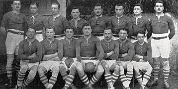 La Section paloise, demi-finaliste du championnat de France de rugby 1926-1927.