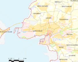 Mapa obce La Rochelle