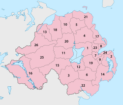 Districtes d'Irlanda del Nord