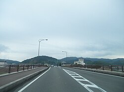 阿南市富岡町中川原（この後方に横見町がある。）