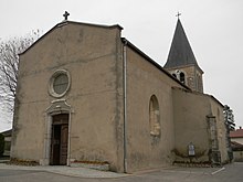 Photographie de l'église Saint-Jean-Baptiste de Balan.