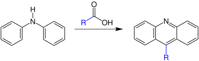 Reaktionschema Bernthsen-Acridin-Synthese