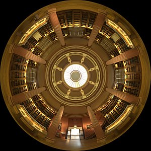 Париждеги кюнчыгъыш санатланы музейини библиотекасыны тёгерек панорамасы