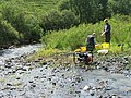 Fischereibiologen bei der Arbeit