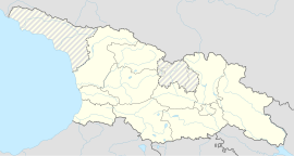 Кутаиси на карти Грузије